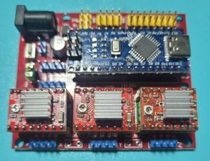 Arduino Nano CNC Shield 3 axes 4988 Stepper Driver Board GRBL Machine Kit - Photo 1/2