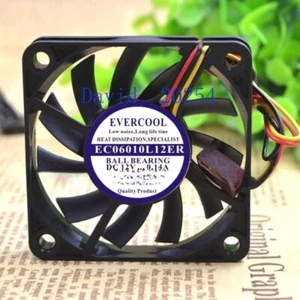 EVERCOOL/ JLL EC06010L12ER 12V 6010 0.14A 6CM quiet cooling fan - Picture 1 of 3
