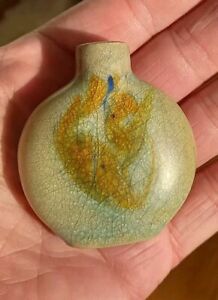 Antique Chinese Crackle Glaze Ceramic Snuff Bottle Possibly 18th Century?