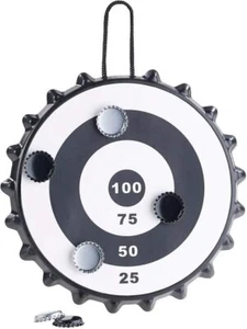 Magnetic Bottle Cap Dart Game with 6 Bottle Caps, Ø  - Picture 1 of 6