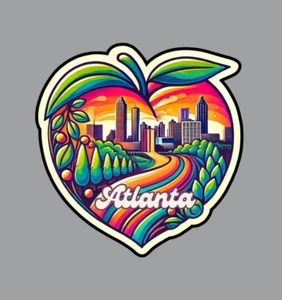 Atlanta Georgia Laptop Aufkleber - Bild 1 von 5