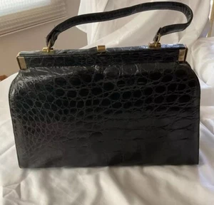 Vintage Alligator Handbag - Picture 1 of 4