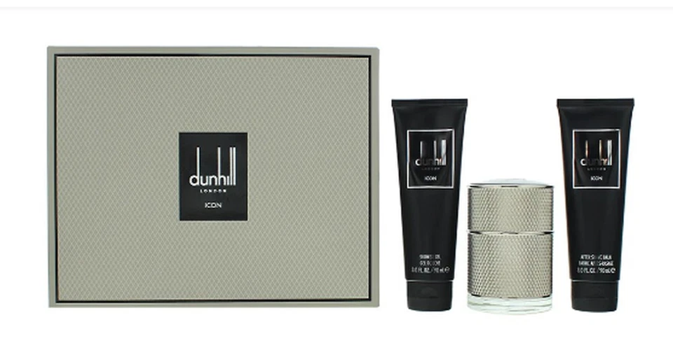 Dunhill Icon Gift Set 50ml EDP + 90ml Shower + 90ml Shower Aftershave Balm - Bild 1 von 1
