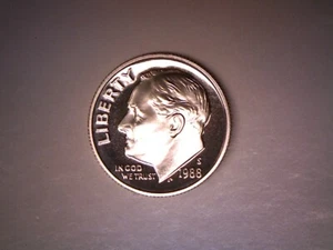 1988 S 10C Proof Roosevelt Dime - **FREE SHIPPING** - Picture 1 of 2