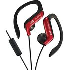 JVC Stereo Sport-clip In-Ear Headphone with Mic and Remote Red JVCHAEBR80R