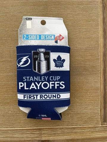 2023 STANLEY CUP PLAYOFFS, LIGHTNING VS. MAPLE LEAFS 2-SIDED CAN COOLER, NEW Cover