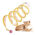 Cat Tunnel Tube Interactive Cat Toy Collapsible Tubes Spiral Tunnel Pet Toys Cat