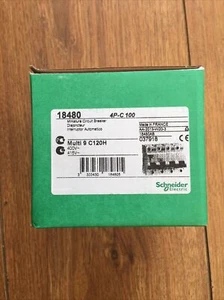 Schneider Electric 18480 Miniature Circuit Breaker 4P-C 100 Multi 9 C120H  - Picture 1 of 4