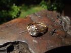 Vintage 10k Yellow Gold Blue Topaz Solitaire Ring Size 6-1/2