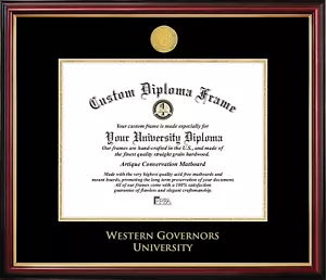 Western Governors University Petite Diploma Frame - Picture 1 of 5