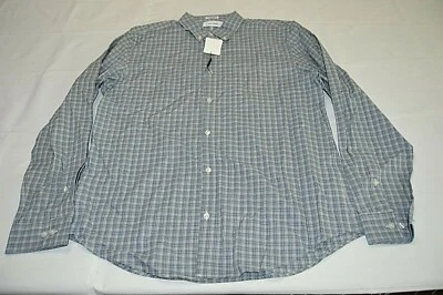 Calvin Klein Mens Dress Shirt Plaid Button Down Long Sleeve Light Gray Size L NW - Image 1 of 4