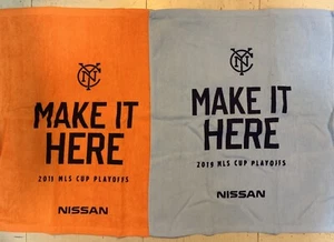NYCFC FOOTBALL 2 RALLYE HANDTÜCHER SGA MLS CUP PLAYOFFS FUSSBALL SCHAFFEN SIE ES HIER - Bild 1 von 4