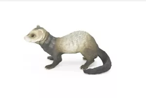 Ferret Realistic Small Toy Model Plastic Replica African Animal Kids 6" (B3-K17) - Picture 1 of 6