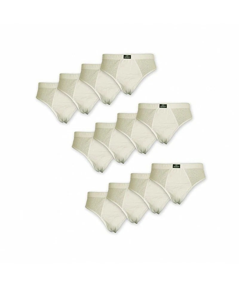 12 pezzi di slip uomo in cotone bianco 12-SLP-016 - Image 1 of 1