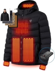 Heating Coat Thermal Electric Vest Jacket Hand Heat Puffer Battery Pack Medium - Picture 1 of 8