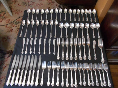 Gorham King Edward 纯银餐具 8 件;75 件;8 件 8 件套装 — 第 1/4 张图片