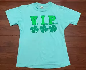 T-SHIRT UOMO NUOVA VINTAGE ANNI 80 PERSONA MOLTO IRLANDESE GRANDE VERDE GIORNO DI SAN PATRIZIO e - Foto 1 di 5