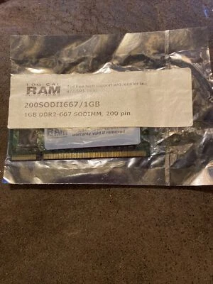 1GB DDR2-667 SODIMM Micron MT8HTF25632HZ-667H1 Equivalent Laptop Memory RAM - Image 1 of 3