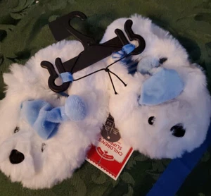 Pantuflas de Navidad para oso polar para niños Holiday Time - Imagen 1 de 4