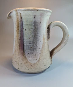 Large Jug Pitcher Roger Leyshon Vintage Stoneware Flower Arranging Farmhouse - Picture 1 of 21