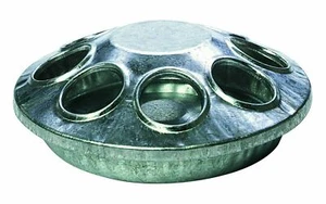 Alimentador de pollos redondo galvanizado independiente para bebé pollos Miller 9808 - Imagen 1 de 1