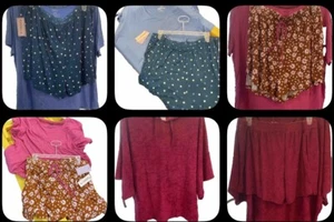 Womens 2 piece PJ set Joyspun/Secret Treasures short sleeve& Shorts size L, 2XL - Picture 1 of 11