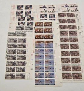 20 DIFFERENT 13 CENT VINTAGE PLATE BLOCKS Variety 304 stamps MINT NOT HINGE - Picture 1 of 5