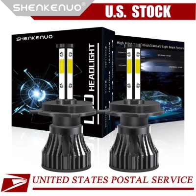 For Suzuki Aerio 2002-2007 6000K 2PC 9003 LED Headlight High/Low Beam Bulbs Kit - Image 1 of 4