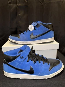 Nike Dunk Mid Pro SB 314383 402 13 Royal Blue Black J Pack NDS Pre Owned Size 13 - Picture 1 of 7
