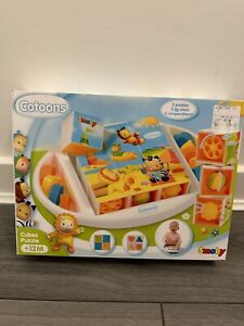 Baby Puzzle Toy Cube Puzzle Cotoons Smoby Age 12 Months +