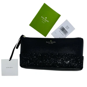 Bolso de Cosméticos Kate Spade Negro 'Greta Court Little Shiloh' Brillante Paisaje Urbano Nuevo con Etiquetas - Imagen 1 de 13
