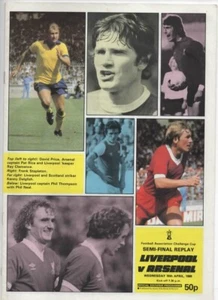 Liverpool v Arsenal 1979/80 FA Cup Semi-Final Replay @ Villa Park - Picture 1 of 1