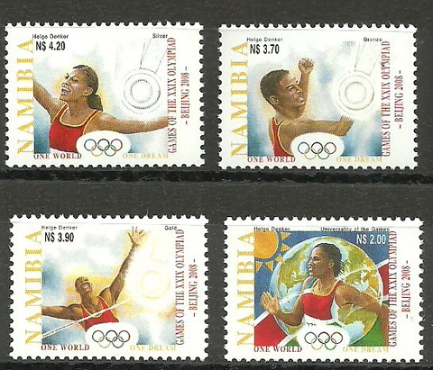 Namibia - Summer Olympics Beijing Set Mint 2008 Mi. 1292-1295 Cover