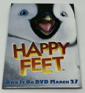 Happy Feet 2007 DVD botón promocional - Imagen 1 de 2
