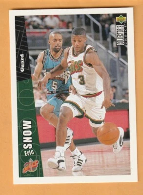 Eric Snow Seattle Supersonics 1996-97 Collector's Choice #ST9 Michigan State 13P Foto 1 de 2