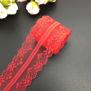 10yards 40mm Bilateral Handicrafts Embroidered Net Lace Trim Ribbon Bow Crafts - Picture 1 of 10
