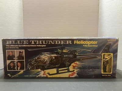 ¡Helicóptero Multitoys Corp. Blue Thunder, piloto y CAJA! Foto 1 de 4