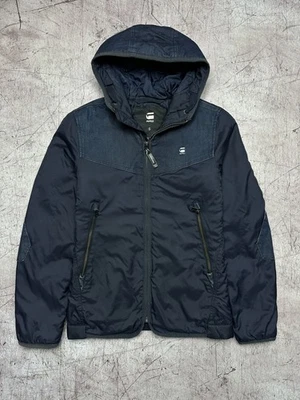 Sobrecamisa Chaqueta G Star Raw Para Hombre Escala Denim Con Capucha Talla S Foto 1 de 4