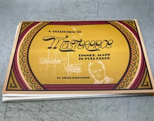 Vintage Lionel Barrymore Laminated Dinner Mats - Picture 1 of 5