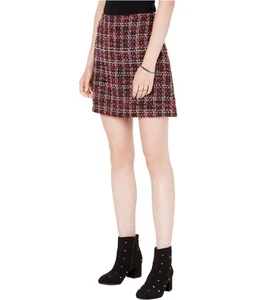 maison Jules Womens Tweed Mini Skirt, reds, L - Picture 1 of 1