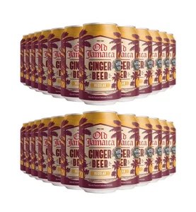 OLD JAMAICA GINGER BEER 24 X 330ML CANS CARBONATED GINGER BEER & ALE SOFT DRINKS - Picture 1 of 1