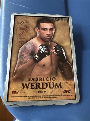 2014 UFC Bloodlines Engraved Engots Manufactured Relic /109 Fabricio Werdum - Image 1 of 2