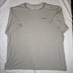 Columbia Omniwick graues T-Shirt mit V-Ausschnitt Größe 4XT - Bild 1 von 6