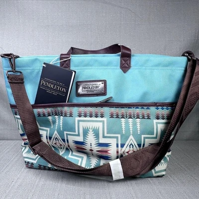 Pendleton Harding Overnight Travel Tote Aqua 23121-40-ST Outdoor Nature Travel - Image 1 of 4