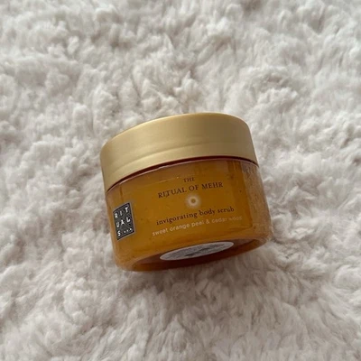 Rituals The Ritual of Mehr Sweet Orange & Cedar Wood Body Scrub 125g NEW SEALED - Image 1 of 4