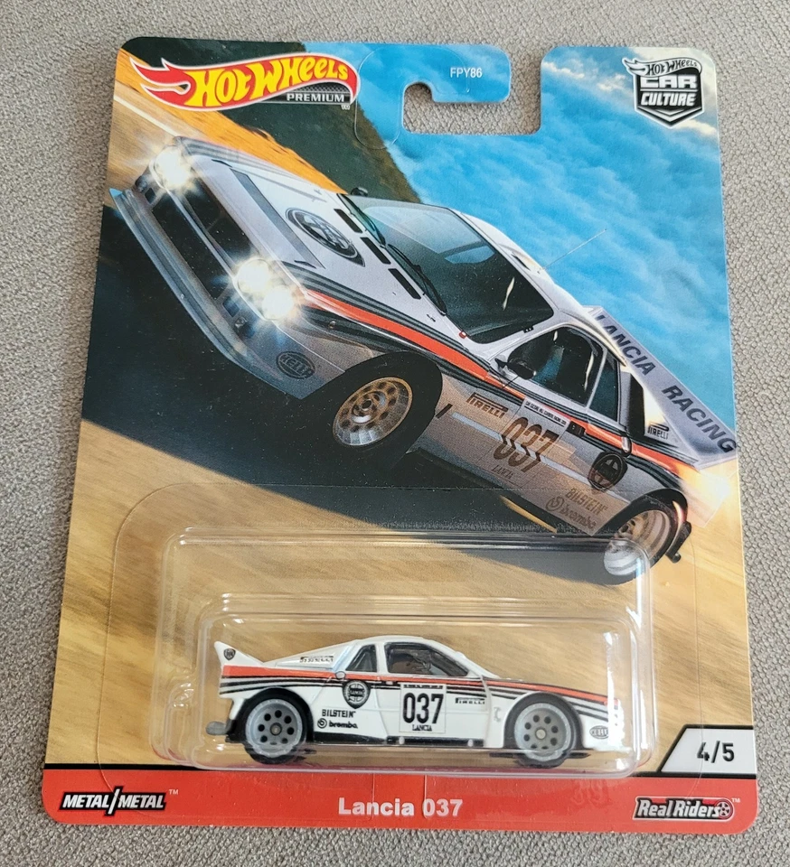 Hot Wheels Premium Car Culture Real Riders Thrill Climbers Lancia 037 4/5 - Image 1 of 4