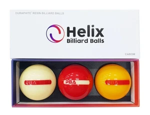 Helix PBA PRO 3-Ball Carom Set – Official Billiards Balls | Red - Picture 1 of 1