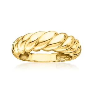 Pure Collection by Ross-Simons 18kt Gold Vermeil Shrimp Ring - Picture 1 of 6
