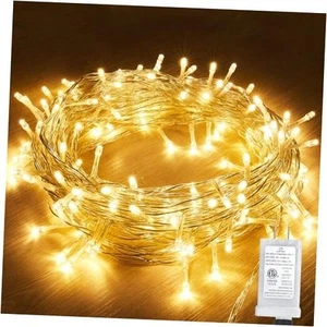 120LED String Lights for Bedroom Plug in, 33ft Indoor Twinkle Fairy Lights, 8 - Picture 1 of 7