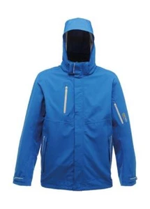 Regenjacke Exosphere Arbeitsjacke  abnehmbarer verstellbarer Kapuze blau Gr.M - Bild 1 von 1